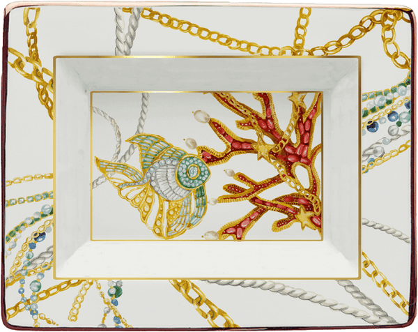 Porcelain Midi Decorative Tray - Portofino