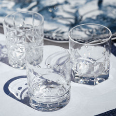 Set of 6 Clear Acrylic Water Glasses - Crystal Touch - Baci Milano