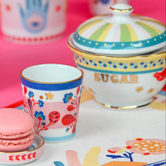 Porcelain Sugar Bowl - Mamma Mia - Baci Milano