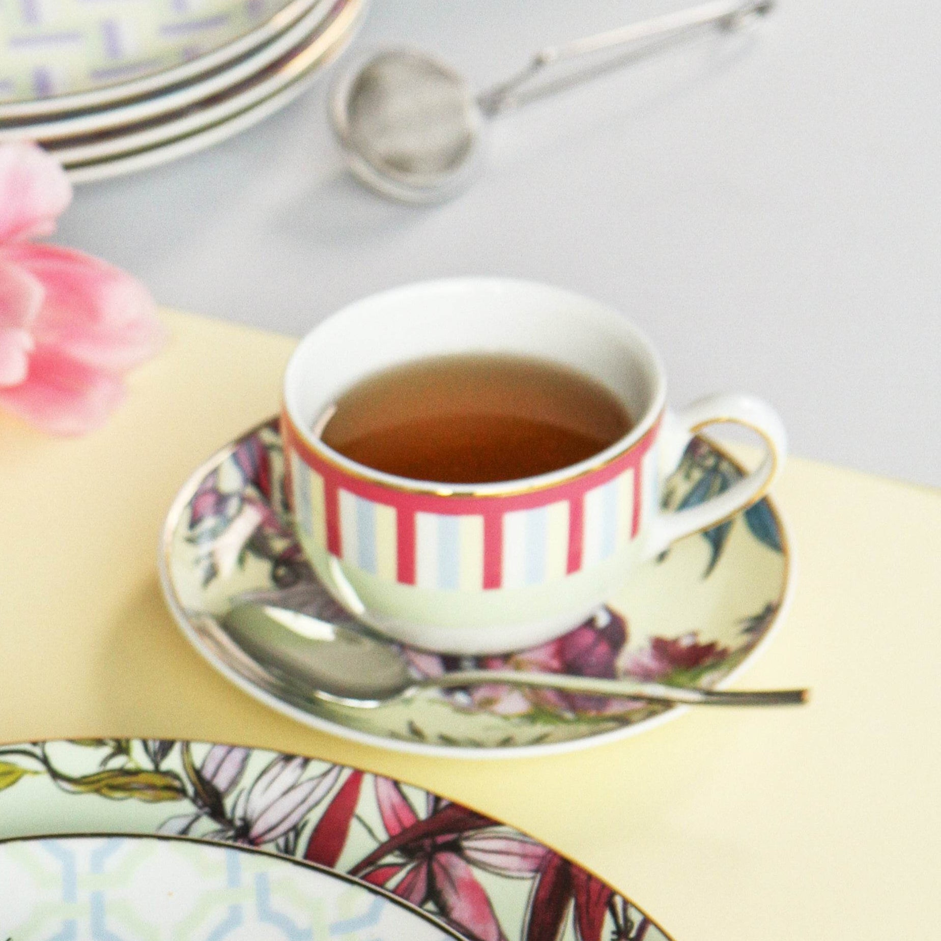 Set of 2 Porcelain Tea Cups - Firenze - Baci Milano