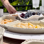 Joke Set of 5 White Appetizer Plates by Baci Milano