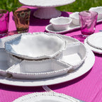 Set of 5 White Appetizer Plates — Joke collection by Baci Milano