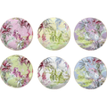 Set of 6 Porcelain Dinner Plates - Firenze