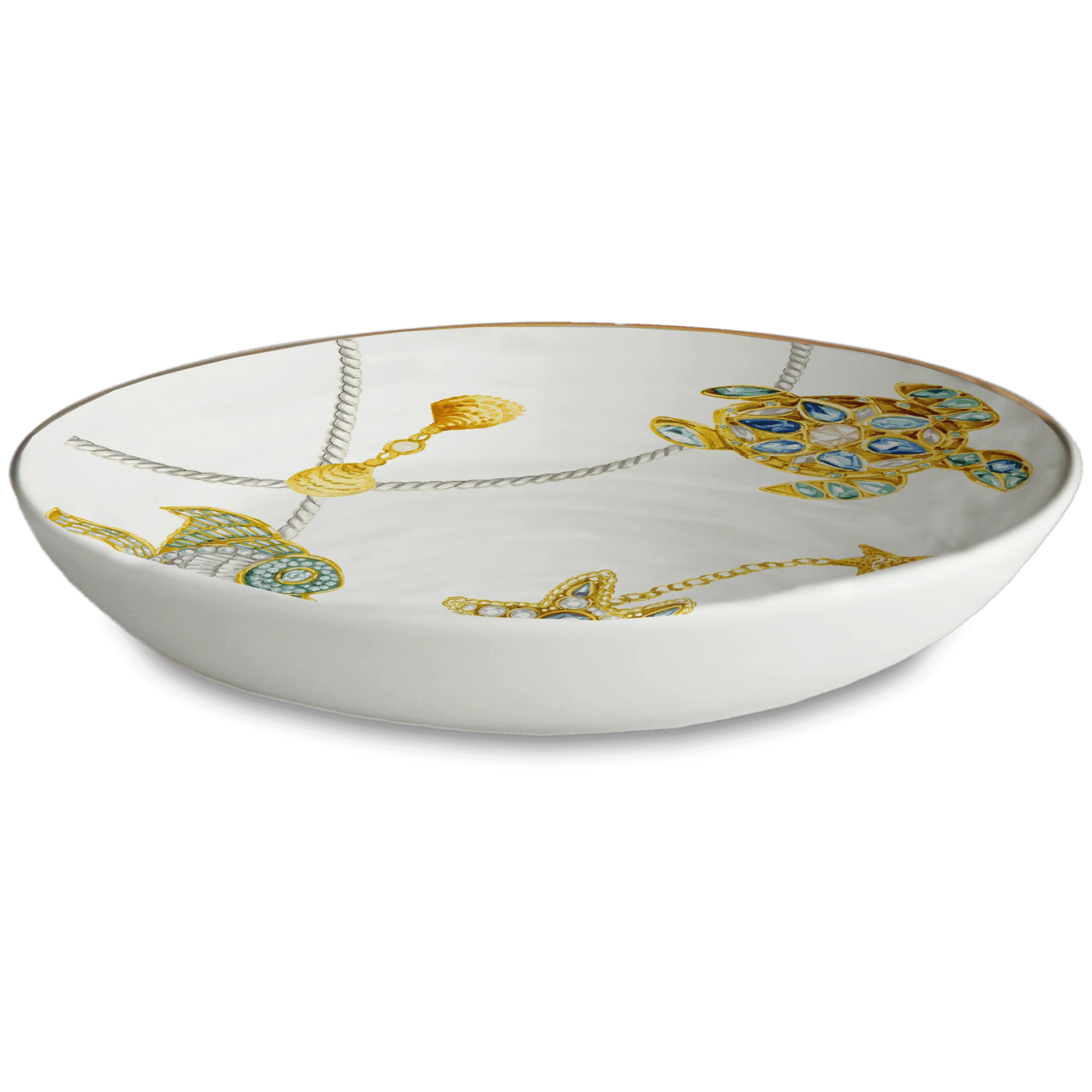 Set of 6 Porcelain Soup Bowls - Portofino