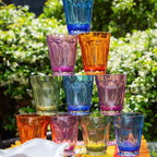 Set of 6 Water Glasses - Green — Aqua collection by Baci Milano