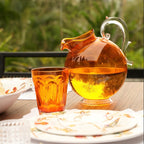 Set of 6 Water Glasses - Orange — Aqua collection by Baci Milano
