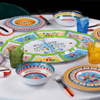 Set of 7 Appetizer Plates- Mamma Mia - Baci Milano