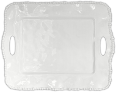 White Rectangular Serving Tray - Joke - Baci Milano