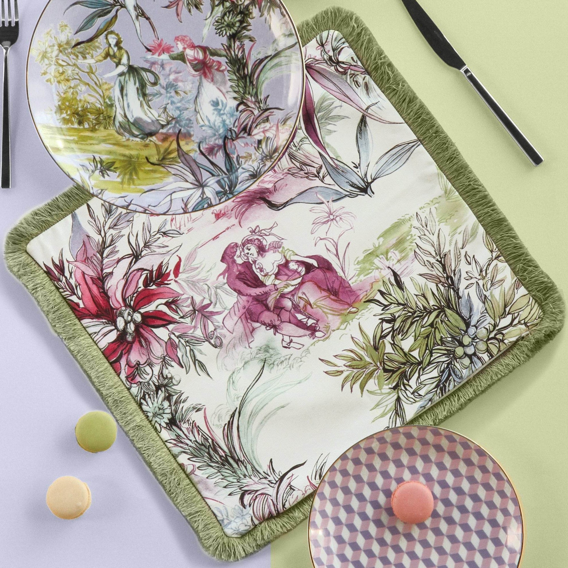 Tailored Romantic Placemat Italian Design - Firenze - Baci Milano