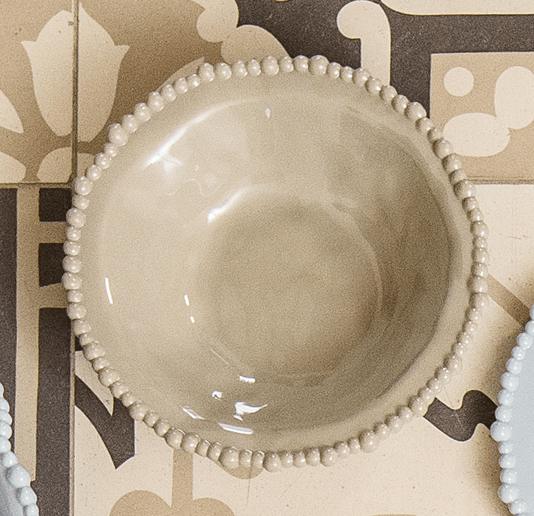 Set of 6 Melamine Soup Bowls - Taupe - Joke - Baci Milano