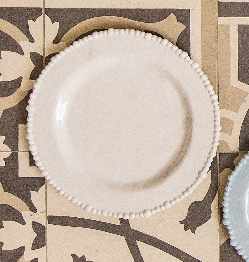 Set of 6 Melamine Dinner Plates - White - Joke