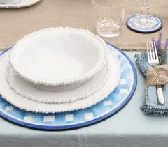 Set of 6 Melamine Dessert Plates - Taupe - Joke